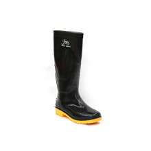 Regenstiefel (Schwarze Ober- / Gelbe Sohle) Günstig